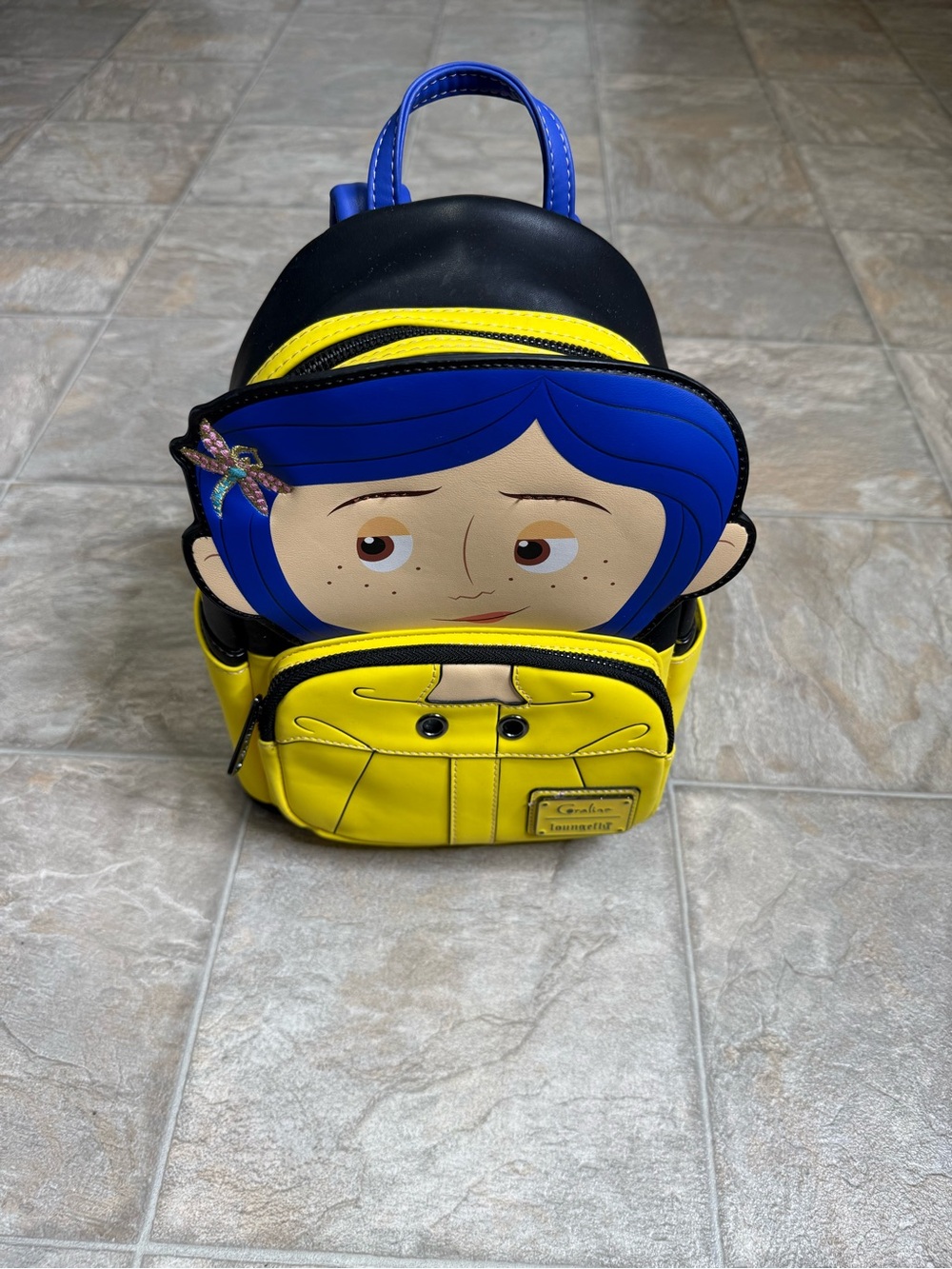 Loungefly Coraline Raincoat Mini Backpack Size Small  Multicolor NWT